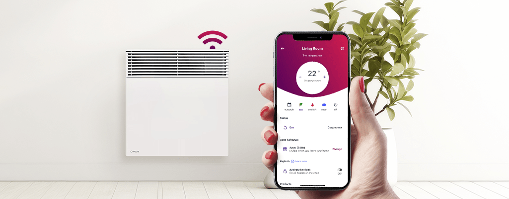 Intuis Tactic WiFi elektromos fűtőpanel