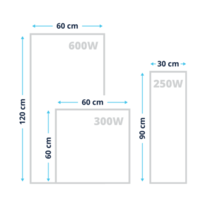 Infrapanel méretek